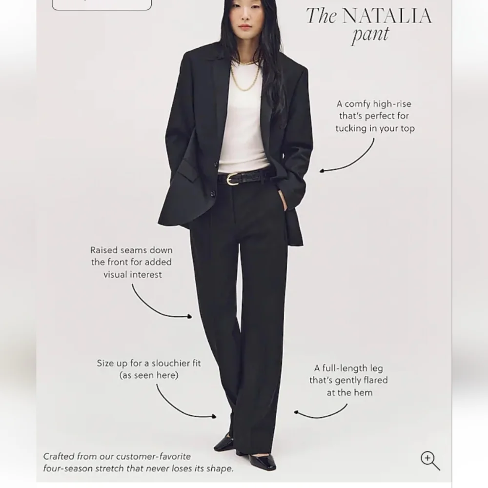 J. Crew Petite Natalia pant in four-season stretch CC479 Size 4 Petite NWT